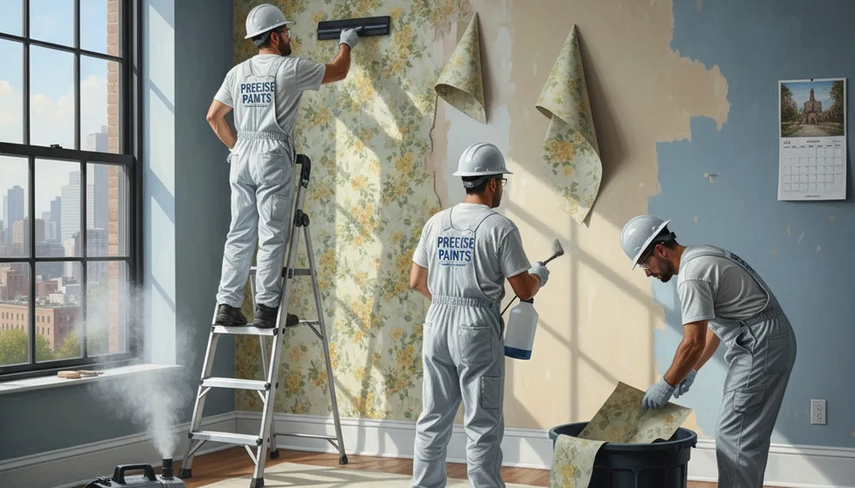 Wallpaper removal service in Chico, CA for older homes and mixed wall surfaces