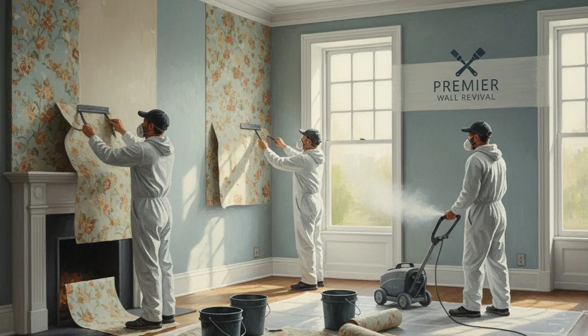Wallpaper removal in Chico, CA for older homes and mixed wall surfaces by Chico Paint Pros